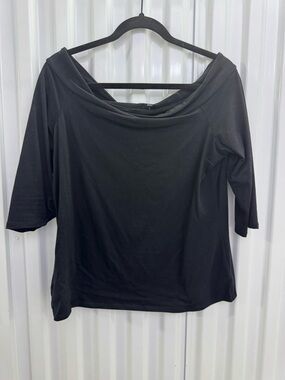 LOFT Off-Shoulder Black Women's Top - Classic Casual Style